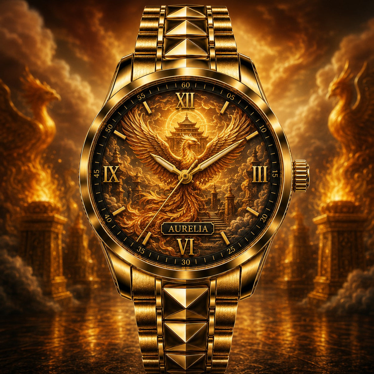Custom Personalized Phoenix Watch — personalized with a custom name