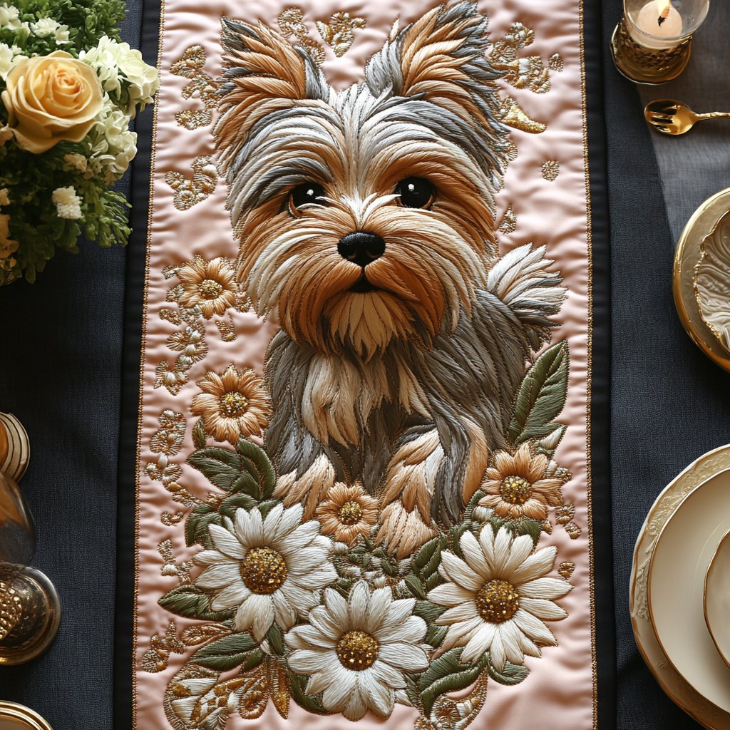 Yorkie Pride Table Runner