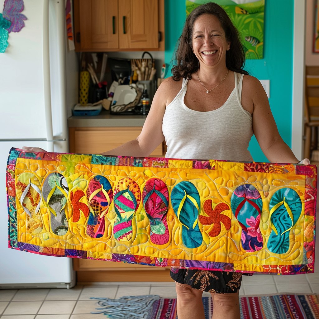 Youthful Flip Flop Table Runner