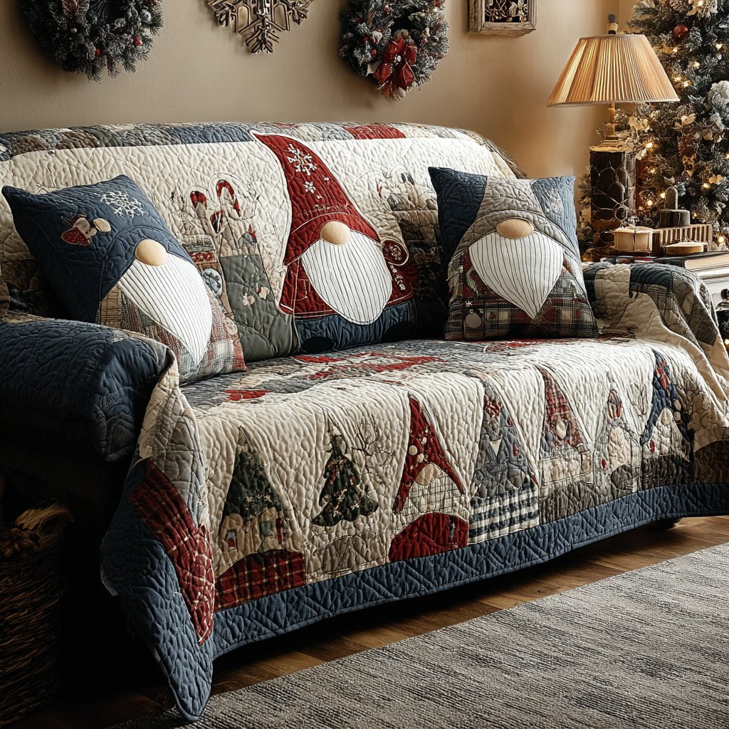 Yuletide Gnome Sofa Cover