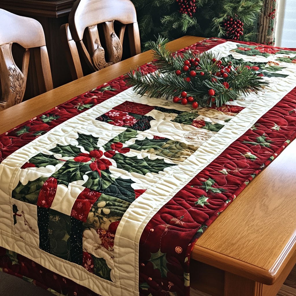 Yuletide Snowflake Dreams Table Runner