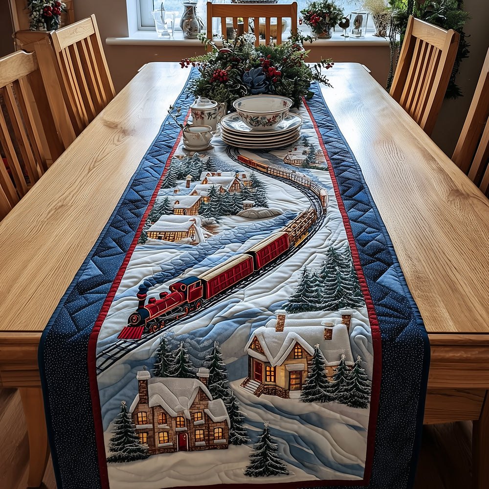 Yuletide Village Table Runner