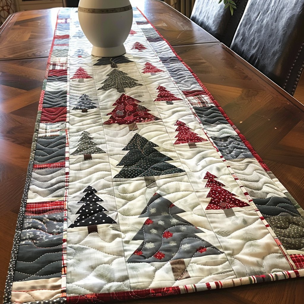 Yuletide Pines Table Runner