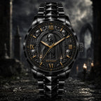 Custom Grim Reaper Gothic Watch — personalized with a custom name