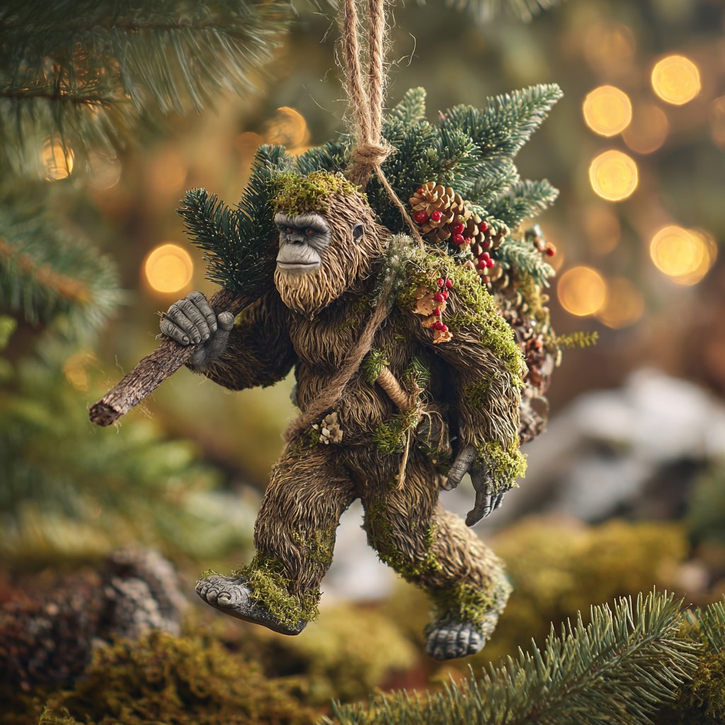 Bigfoot Christmas Christmas Ornament design