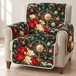 Christmas Freesia Golden Orrery Sofa Cover