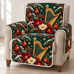 Christmas Primrose Golden Star Harp Sofa Cover