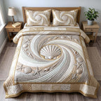 Coastal Whisper 3-Piece Quilted Bedding Set GFTOTP19191 quilted 3-piece bedding set on a made bed in a light coastal bedroom