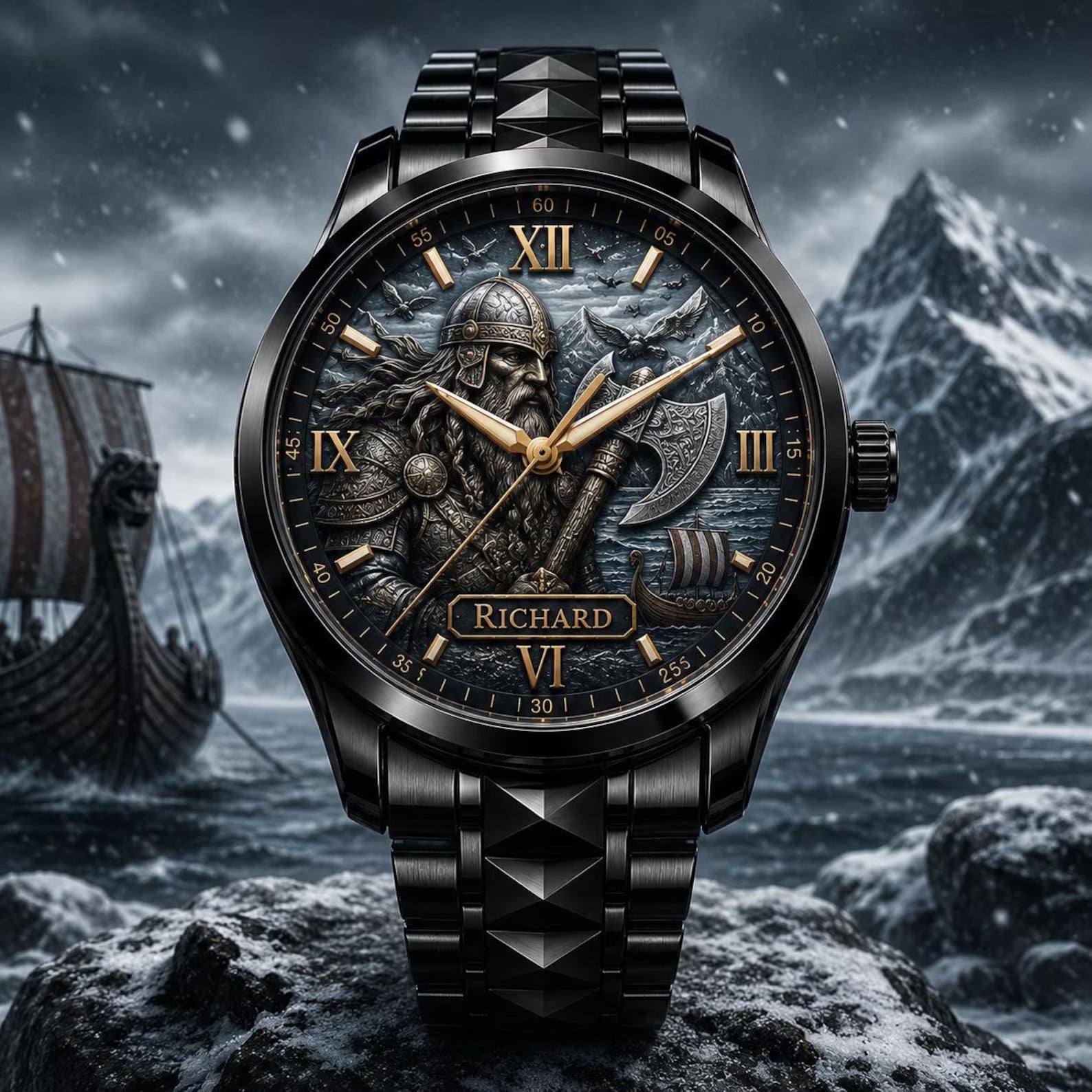 Custom Viking Watch — personalized with a custom name