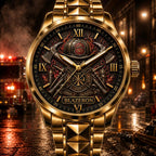 Personalized Firefighter Watch with a custom name set into the design
