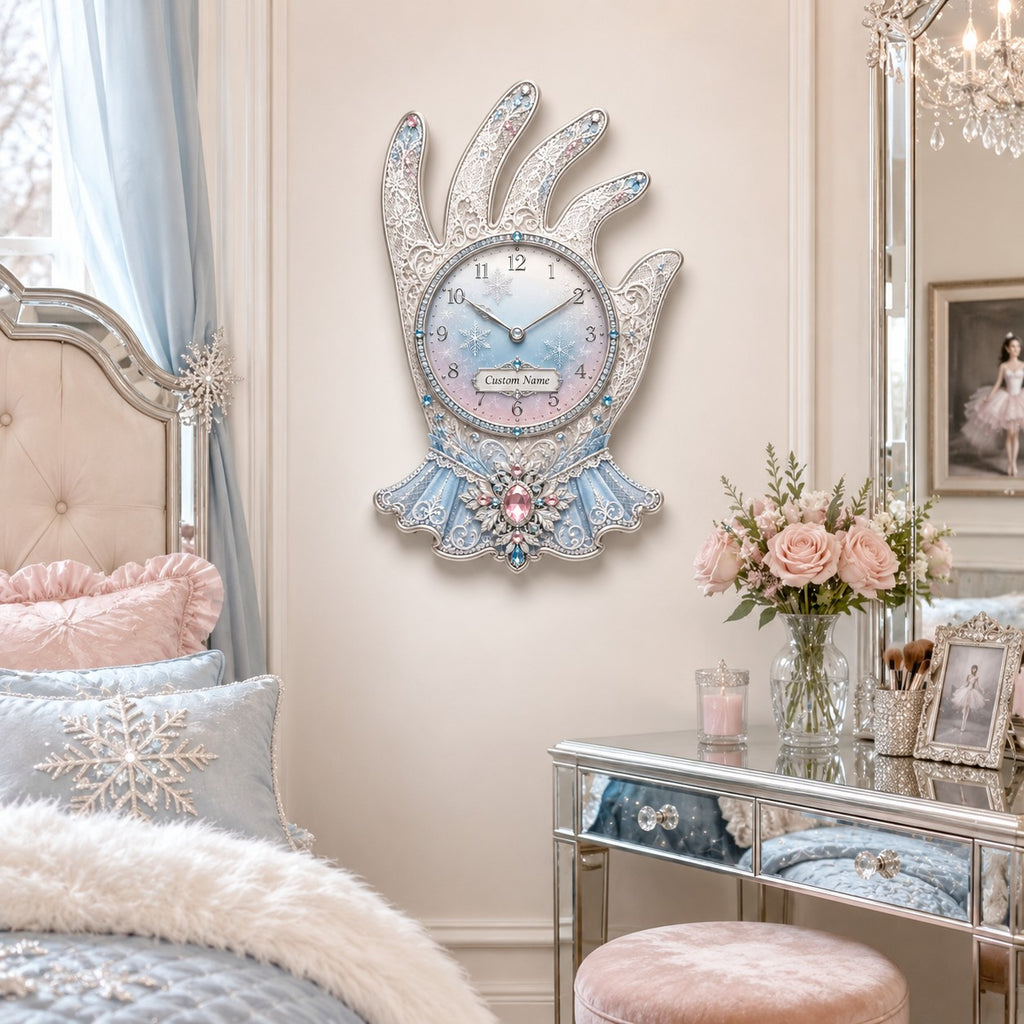 Personalized skating clubs wall clock — personalized with a custom name