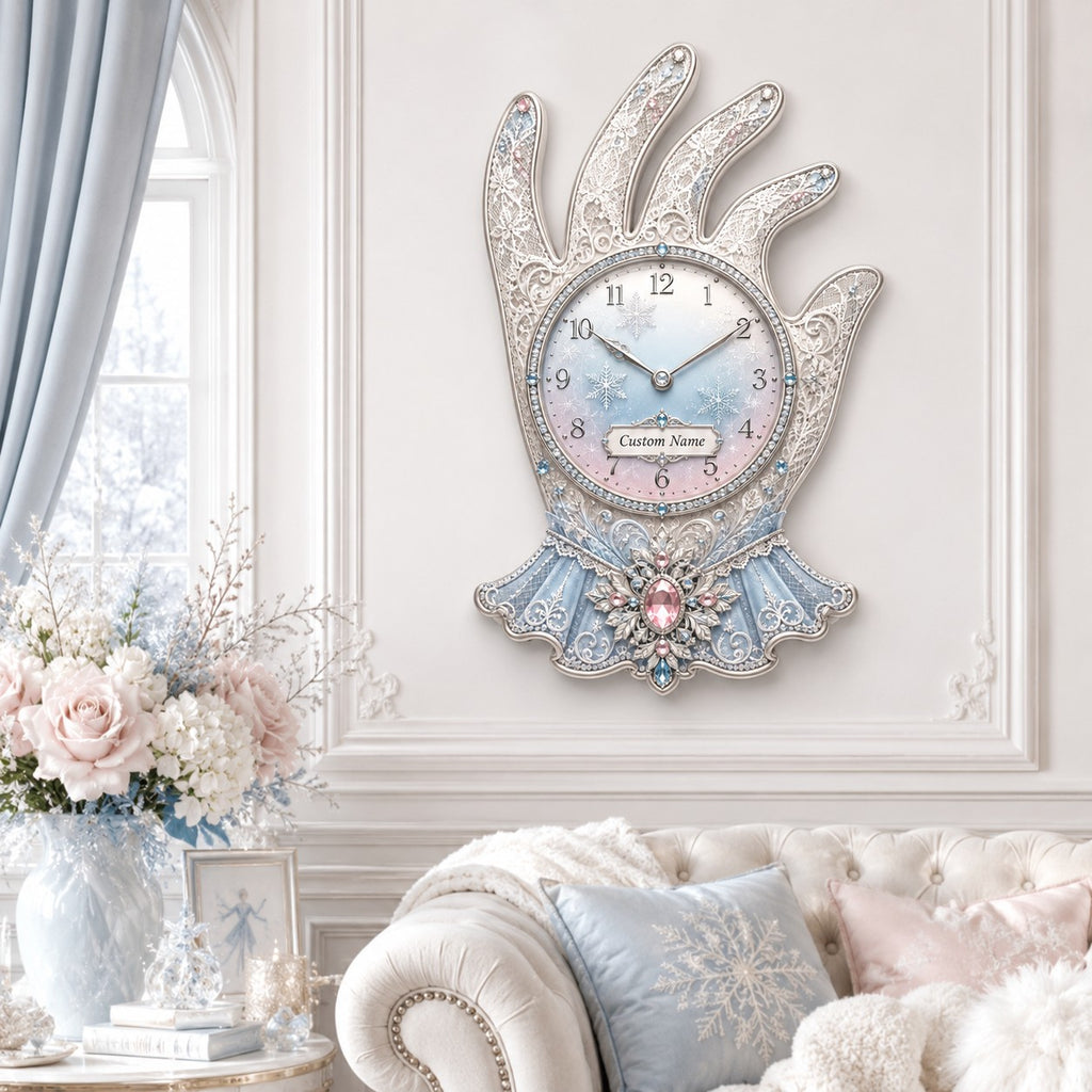 Personalized skating clubs wall clock — personalized with a custom name