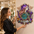 Hairstylist Custom Name Wall Clock — personalized with a custom name