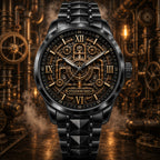 Personalized Steampunk Watch with a custom name set into the design