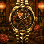 Custom Red Panda Tea House Watch — personalized with a custom name