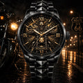 Custom Skull Biker Watch — personalized with a custom name