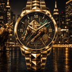 Personalized Bull Market Watch with a custom name set into the design