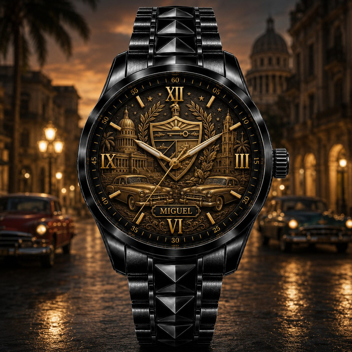 Custom Cuba Heritage Watch — personalized with a custom name
