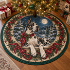 Great Dane Quilted Christmas Tree Skirt — digital product visualization