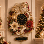 Personalized Santa Wall Clock with a custom name set into the design
