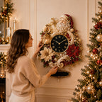 Personalized Santa Wall Clock with a custom name set into the design