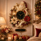 Personalized Santa Wall Clock with a custom name set into the design