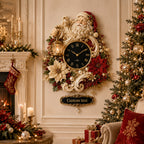 Personalized Santa Wall Clock with a custom name set into the design