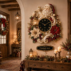 Personalized Santa Wall Clock with a custom name set into the design