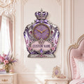 Princess perfume bottle Custom Name Wall Clock — personalized with a custom name