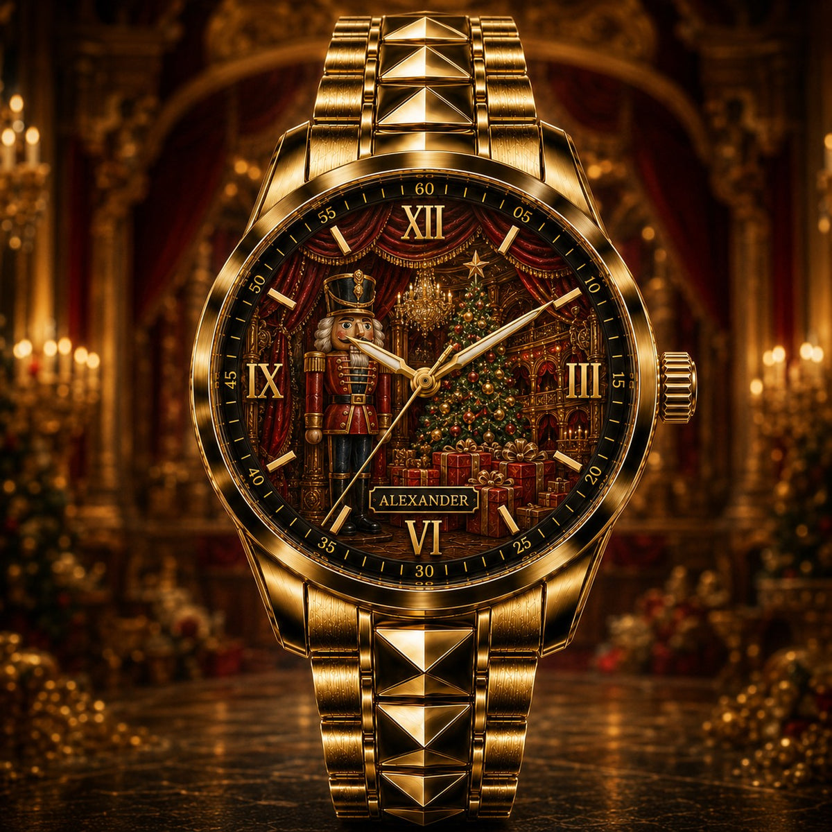 Custom Nutcracker Grand Hall Watch — personalized with a custom name