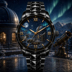 Custom Aurora Observatory Watch — personalized with a custom name