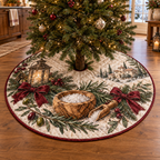 Holiday Salt Cellar Quilted Christmas Tree Skirt — digital product visualization