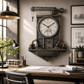 Personalized Architect Blueprint Custom Name Wall Clock — personalized with a custom name