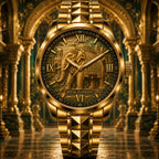 Personalized Royal Elephant Watch with a custom name set into the design