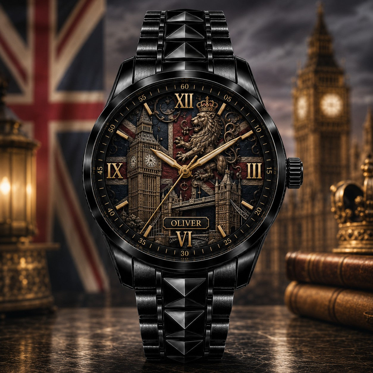 Custom British Heritage Watch — personalized with a custom name