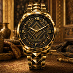 Personalized Heritage Weave Watch with a custom name set into the design