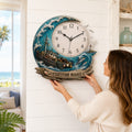 Trawler timepiece Custom Name Wall Clock — personalized with a custom name