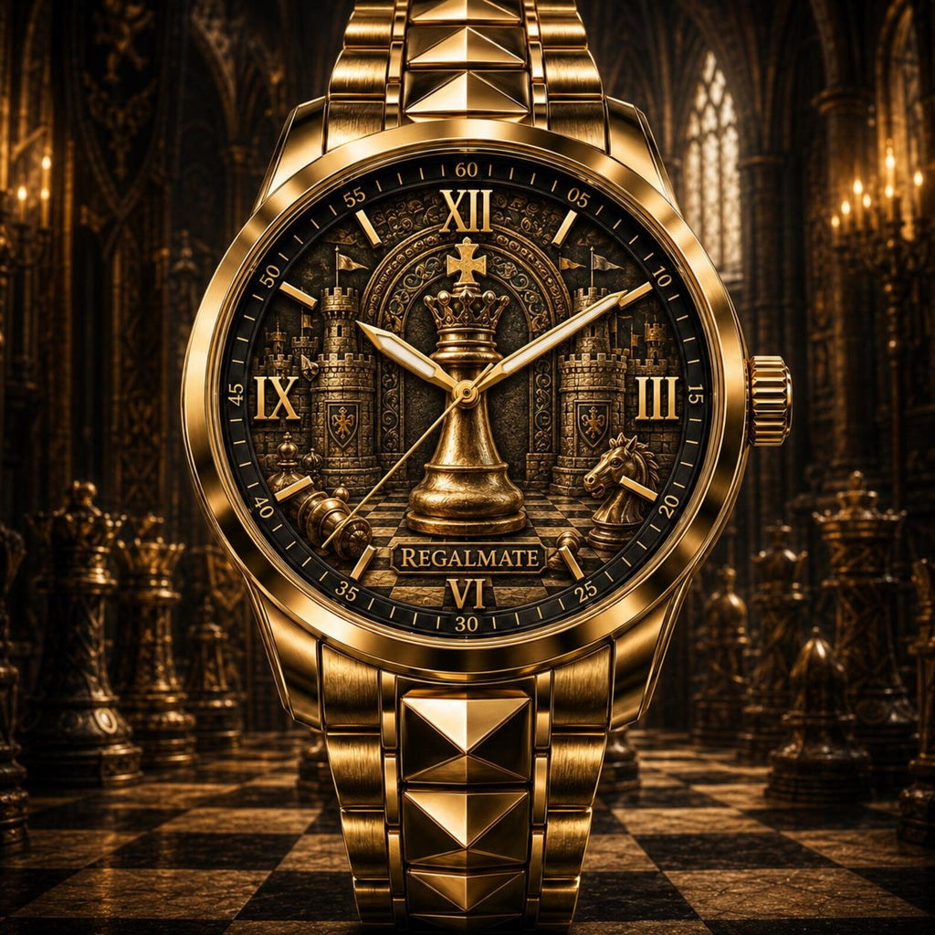Personalized Chess Watch with a custom name set into the design