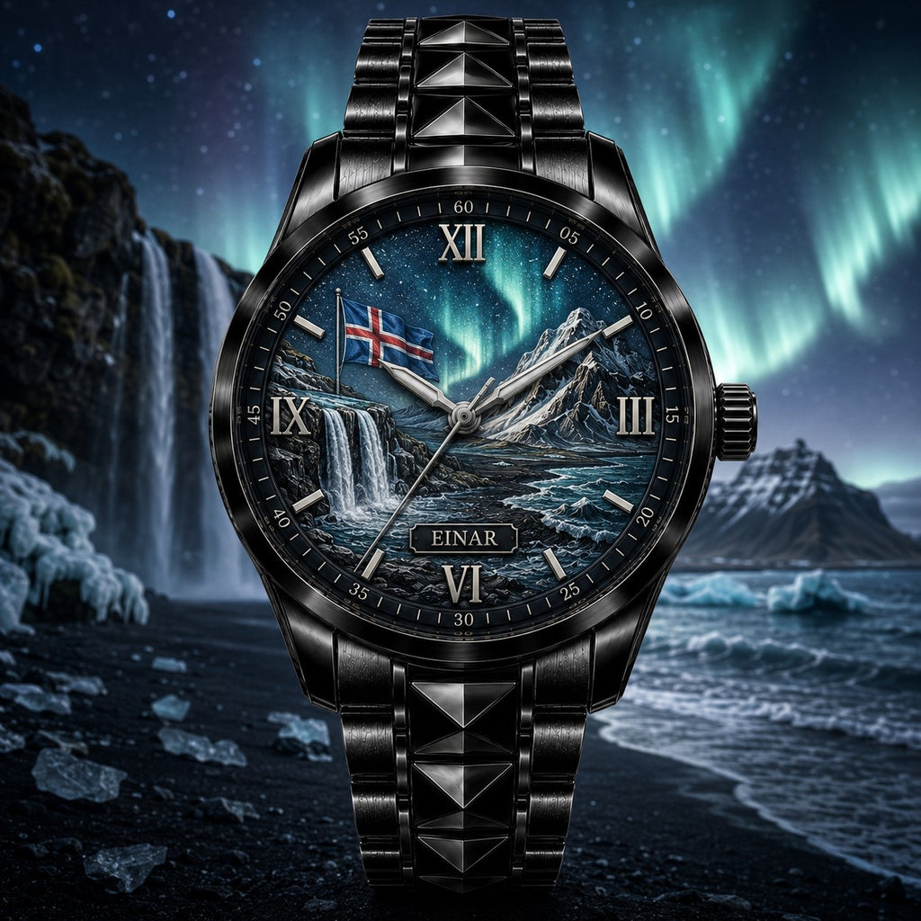 Custom Icelandic Heritage Watch — personalized with a custom name