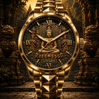 Personalized Buddha Watch with a custom name set into the design