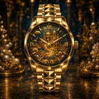 Custom Personalized Golden Atlantis Watch — personalized with a custom name