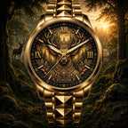 Personalized Stag Deer Watch with a custom name set into the design