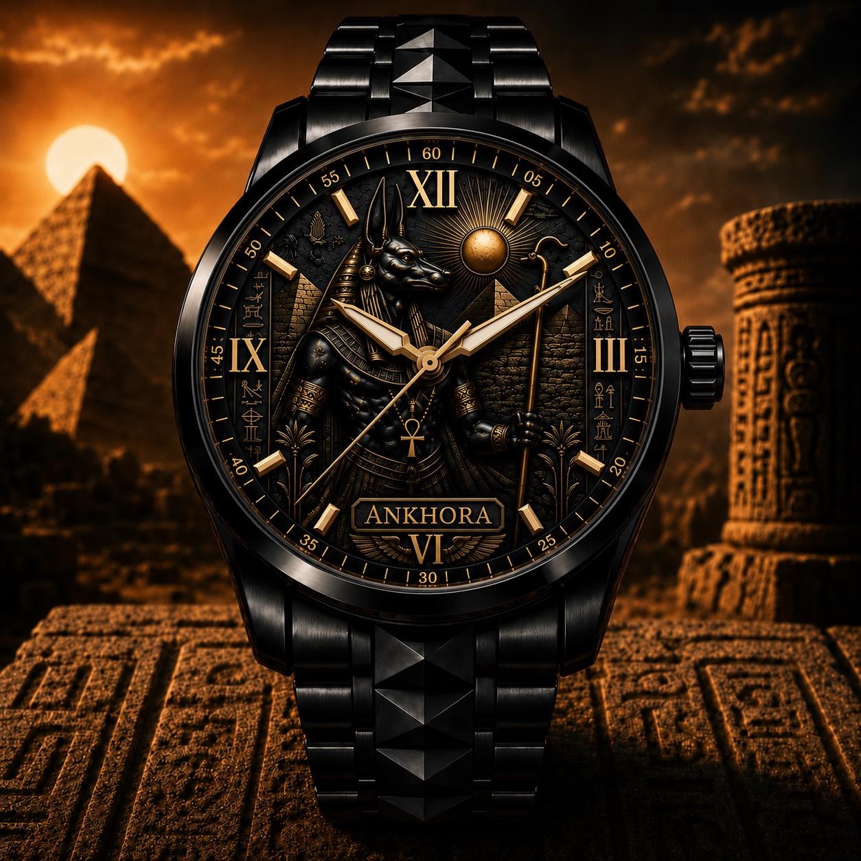 Custom Anubis Watch — personalized with a custom name