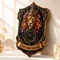 Regal Custom Name Wall Clock — personalized with a custom name