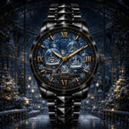 Custom Winter Snow Globe Garden Watch — personalized with a custom name
