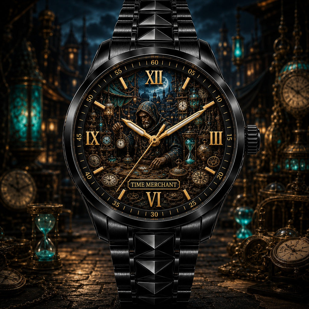 Personalized Time Merchant Watch with a custom name set into the design