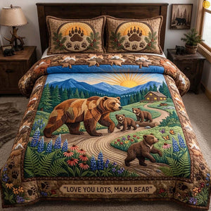 Mama Bear Autumn 3-Piece Quilted Bedding Set