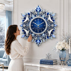 Personalized figure skating wall clock — personalized with a custom name