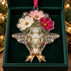 One christmas ornament with an original Cosmos Welcome Table Gratitude Conservatory and luminous hospitality depth.