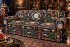 One sofa cover with an original Sardine Birthday Cabinet of Tides and maximum-depth printed illusion.